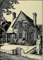 An illustration from The book of the exhibition of houses and cottages, Romford garden suburb, Gidea Park (1911)
