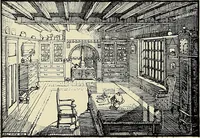 An illustration from The book of the exhibition of houses and cottages, Romford garden suburb, Gidea Park (1911)