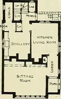 An illustration from The book of the exhibition of houses and cottages, Romford garden suburb, Gidea Park (1911)