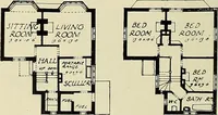 An illustration from The book of the exhibition of houses and cottages, Romford garden suburb, Gidea Park (1911)