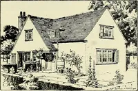 An illustration from The book of the exhibition of houses and cottages, Romford garden suburb, Gidea Park (1911)