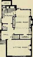 An illustration from The book of the exhibition of houses and cottages, Romford garden suburb, Gidea Park (1911)