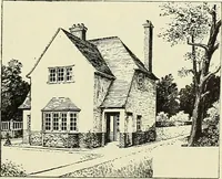 An illustration from The book of the exhibition of houses and cottages, Romford garden suburb, Gidea Park (1911)