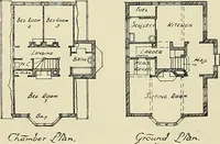 An illustration from The book of the exhibition of houses and cottages, Romford garden suburb, Gidea Park (1911)