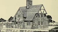 An illustration from The book of the exhibition of houses and cottages, Romford garden suburb, Gidea Park (1911)