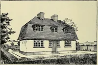 An illustration from The book of the exhibition of houses and cottages, Romford garden suburb, Gidea Park (1911)