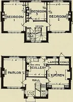 An illustration from The book of the exhibition of houses and cottages, Romford garden suburb, Gidea Park (1911)