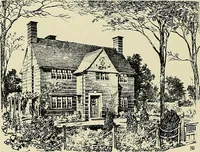 An illustration from The book of the exhibition of houses and cottages, Romford garden suburb, Gidea Park (1911)