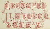 An illustration from The book of ornamental alphabets, ancient and mediaeval, from the eighth century, with numerals; including Gothic; church text, large and small; German arabesque; initials for illumination, monograms, crosses, etc., for the use of architectural and engineering draughtsmen, masons, decorative painters, lithographers, engravers, carvers, etc. etc. (1863)