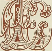 An illustration from The book of ornamental alphabets, ancient and mediaeval, from the eighth century, with numerals; including Gothic; church text, large and small; German arabesque; initials for illumination, monograms, crosses, etc., for the use of architectural and engineering draughtsmen, masons, decorative painters, lithographers, engravers, carvers, etc. etc. (1863)