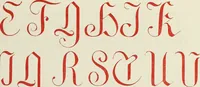 An illustration from The book of ornamental alphabets, ancient and mediaeval, from the eighth century, with numerals; including Gothic; church text, large and small; German arabesque; initials for illumination, monograms, crosses, etc., for the use of architectural and engineering draughtsmen, masons, decorative painters, lithographers, engravers, carvers, etc. etc. (1863)
