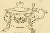 Picture 114 of 201 from [Book of silver patterns] (1820), leaf 112