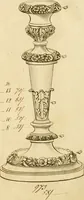 Picture 24 of 201 from [Book of silver patterns] (1820), leaf 16
