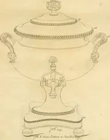 Picture 180 of 201 from [Book of silver patterns] (1820), leaf 220