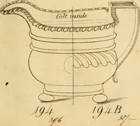Picture 191 of 201 from [Book of silver patterns] (1820), leaf 240