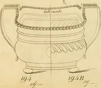 Picture 192 of 201 from [Book of silver patterns] (1820), leaf 240
