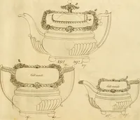 Picture 193 of 201 from [Book of silver patterns] (1820), leaf 242