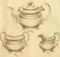 Picture 196 of 201 from [Book of silver patterns] (1820), leaf 250