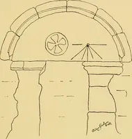An illustration from The book of sun-dials; originally compiled by the late Mrs. Alfred Gatty; now enl. and re-edited by H. K. F. Eden and Eleanor Lloyd (1900)