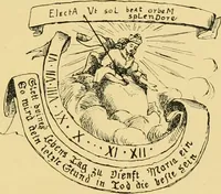 An illustration from The book of sun-dials; originally compiled by the late Mrs. Alfred Gatty; now enl. and re-edited by H. K. F. Eden and Eleanor Lloyd (1900)