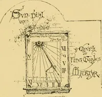 An illustration from The book of sun-dials; originally compiled by the late Mrs. Alfred Gatty; now enl. and re-edited by H. K. F. Eden and Eleanor Lloyd (1900)