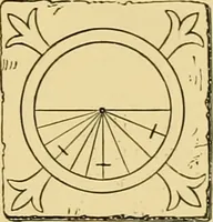 An illustration from The book of sun-dials; originally compiled by the late Mrs. Alfred Gatty; now enl. and re-edited by H. K. F. Eden and Eleanor Lloyd (1900)