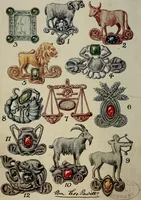 An illustration from The book of talismans, amulets and zodiacal gems : with coloured frontispiece and ten plates (1914)