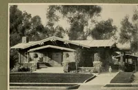 An illustration from book on California bungalows for the prospective home builder, architect or contractor : illustrated with actual photographs, showing floor plans and giving approximate costs, A (1915)