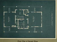 An illustration from book on California bungalows for the prospective home builder, architect or contractor : illustrated with actual photographs, showing floor plans and giving approximate costs, A (1915)