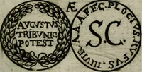 Picture 7 of 11 from Bos in lingua sive discursus academicus de pecuniis vetero-novis a Joanne Stephano Floriantschitsch de Grienfeld .. (1695), leaf 64