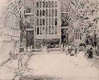 An illustration from Boston Architectural Club year book: containing reproductions from the various exhibitions held in the club building during the year 1917 (1917)