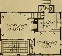 An illustration from Boston Herald-Traveler's book of homes : how to plan, finance and build your home (1922)