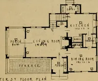 An illustration from Boston Herald-Traveler's book of homes : how to plan, finance and build your home (1922)