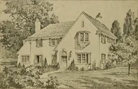 An illustration from Boston Herald-Traveler's book of homes : how to plan, finance and build your home (1922)