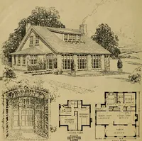 An illustration from Boston Herald-Traveler's book of homes : how to plan, finance and build your home (1922)