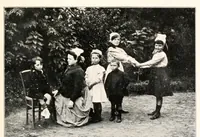 An illustration from Breton singing games (1910)