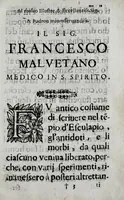Picture 2 of 5 from Breue compendio di marauigliosi segreti approuati, e pratticati con felice successo nelle indispositioni corporali ... : con vn trattato bellissimo per conseruarsi in sanità ... (1660), leaf 9