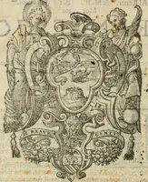 An illustration from Breve descrittione del monasterio di S. Ambrogio Maggiore di Milano, et sua chiesa de cisterciensi monaci : l'origine della congregatione cisterciense di Lombardia : con la descrittione del monasterio di Chiaraualle di Milano : et la vita del cardinale Ascanio Maria Sforza, commendatore dell' vno & l'altro monasterio & chiese (1626)