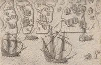 Picture 21 of 99 from Brevis narratio eorum quae in Florida Americae provincia Gallis acciderunt ... : quae est secunda pars Americae. Additae figurae et incolarum eicones ibidem ad vivum expressae, brevis item declaratio religionis, rituum, vivendique ratione ipsorum ... (1591), leaf 56