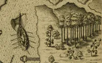 Picture 7 of 97 from Brevis narratio eorvm qvae in Florida Americæ provicia Gallis acciderunt : secunda in illam nauigatione, duce Renato de Laudõniere classis præfecto, anno MDLXIIII, qvae est secvnda pars Americæ : additæ figuræ & incolarum eicones ibidem ad vivu expressæ, brevis item declaratio religionis, rituum, vivendique ratione ipsorum (1591), leaf 10