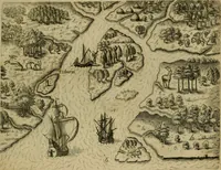 Picture 14 of 97 from Brevis narratio eorvm qvae in Florida Americæ provicia Gallis acciderunt : secunda in illam nauigatione, duce Renato de Laudõniere classis præfecto, anno MDLXIIII, qvae est secvnda pars Americæ : additæ figuræ & incolarum eicones ibidem ad vivu expressæ, brevis item declaratio religionis, rituum, vivendique ratione ipsorum (1591), leaf 16