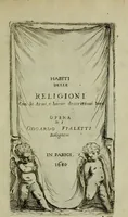 An illustration from Briefve histoire de l'institution des ordres religieux : avec les figures de leurs habits (1680)