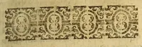 An illustration from Brieue chronologie ou sommaire des temps, : contenant la suite des anciens peres, monarques ... : Plus la chronique ecclesiastique ou brief estat de l'eglise,auec l'ordre & arguments des principaux historiographes. (1585)