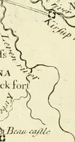 An illustration from Britannia romana: : or, The Roman antiquities of Britain: in three books. I. History of all the Roman transactions in Britain, also description of the Roman walls. II. Collection of the Roman inscriptions and sculptures discovered in Britain. III. The Roman geography of Britain, in which are given the originals of Ptolemy, Antonini Itinerarium, the Notitia, the anonymous Ravennas and Peutinger's table, so far as they relate to this island. To which are added a chronological table, and indexes to the inscriptions and sculptures. Also geographical indexes both of the Latin and English names of the Roman places in Britain, and a general index to the work (1732)