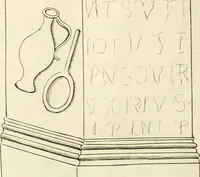 Picture 39 of 240 from Britannia romana: : or, The Roman antiquities of Britain: in three books. I. History of all the Roman transactions in Britain, also description of the Roman walls. II. Collection of the Roman inscriptions and sculptures discovered in Britain. III. The Roman geography of Britain, in which are given the originals of Ptolemy, Antonini Itinerarium, the Notitia, the anonymous Ravennas and Peutinger's table, so far as they relate to this island. To which are added a chronological table, and indexes to the inscriptions and sculptures. Also geographical indexes both of the Latin and English names of the Roman places in Britain, and a general index to the work (1732), leaf 311