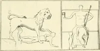 An illustration from Britannia romana: : or, The Roman antiquities of Britain: in three books. I. History of all the Roman transactions in Britain, also description of the Roman walls. II. Collection of the Roman inscriptions and sculptures discovered in Britain. III. The Roman geography of Britain, in which are given the originals of Ptolemy, Antonini Itinerarium, the Notitia, the anonymous Ravennas and Peutinger's table, so far as they relate to this island. To which are added a chronological table, and indexes to the inscriptions and sculptures. Also geographical indexes both of the Latin and English names of the Roman places in Britain, and a general index to the work (1732)