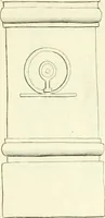 An illustration from Britannia romana: : or, The Roman antiquities of Britain: in three books. I. History of all the Roman transactions in Britain, also description of the Roman walls. II. Collection of the Roman inscriptions and sculptures discovered in Britain. III. The Roman geography of Britain, in which are given the originals of Ptolemy, Antonini Itinerarium, the Notitia, the anonymous Ravennas and Peutinger's table, so far as they relate to this island. To which are added a chronological table, and indexes to the inscriptions and sculptures. Also geographical indexes both of the Latin and English names of the Roman places in Britain, and a general index to the work (1732)