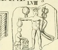 Picture 104 of 240 from Britannia romana: : or, The Roman antiquities of Britain: in three books. I. History of all the Roman transactions in Britain, also description of the Roman walls. II. Collection of the Roman inscriptions and sculptures discovered in Britain. III. The Roman geography of Britain, in which are given the originals of Ptolemy, Antonini Itinerarium, the Notitia, the anonymous Ravennas and Peutinger's table, so far as they relate to this island. To which are added a chronological table, and indexes to the inscriptions and sculptures. Also geographical indexes both of the Latin and English names of the Roman places in Britain, and a general index to the work (1732), leaf 386