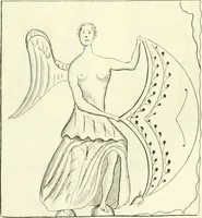 An illustration from Britannia romana: : or, The Roman antiquities of Britain: in three books. I. History of all the Roman transactions in Britain, also description of the Roman walls. II. Collection of the Roman inscriptions and sculptures discovered in Britain. III. The Roman geography of Britain, in which are given the originals of Ptolemy, Antonini Itinerarium, the Notitia, the anonymous Ravennas and Peutinger's table, so far as they relate to this island. To which are added a chronological table, and indexes to the inscriptions and sculptures. Also geographical indexes both of the Latin and English names of the Roman places in Britain, and a general index to the work (1732)