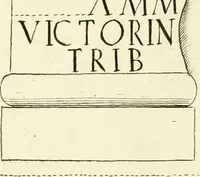 Picture 147 of 240 from Britannia romana: : or, The Roman antiquities of Britain: in three books. I. History of all the Roman transactions in Britain, also description of the Roman walls. II. Collection of the Roman inscriptions and sculptures discovered in Britain. III. The Roman geography of Britain, in which are given the originals of Ptolemy, Antonini Itinerarium, the Notitia, the anonymous Ravennas and Peutinger's table, so far as they relate to this island. To which are added a chronological table, and indexes to the inscriptions and sculptures. Also geographical indexes both of the Latin and English names of the Roman places in Britain, and a general index to the work (1732), leaf 428